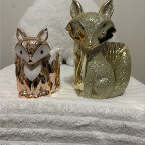 Fox Bath&Bodyworks candle and soap holders